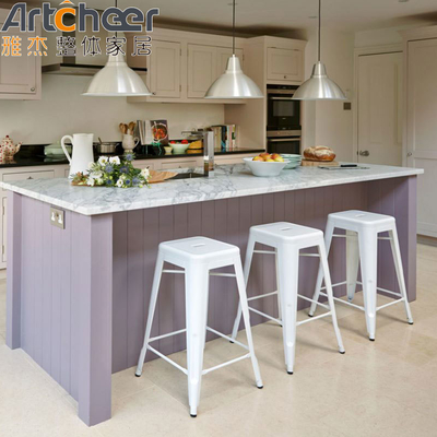 kupować Nowoczesny Matte Black Lacquer Kitchen Island Set z modułowym projektem i ściśniętymi drzwiami produkcja internetowa