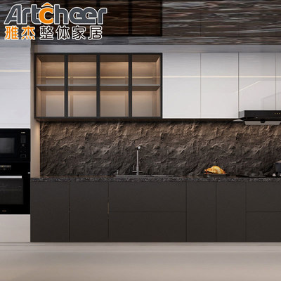 kupować American Style Solid Wooden Kitchen Cabinet z kwartową górą i materiałem drzwi MDF produkcja internetowa