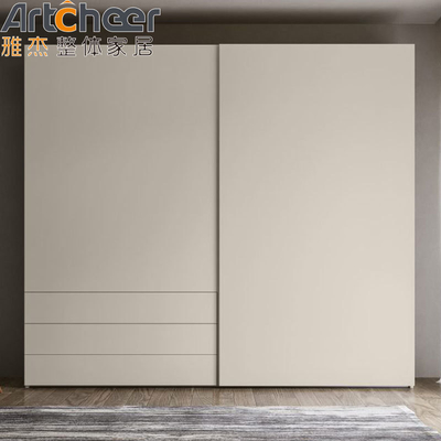 kupować Melamina Finish Plywood Carcase Włoski minimalistyczny styl Drzwi przesuwne szafy do sypialni produkcja internetowa