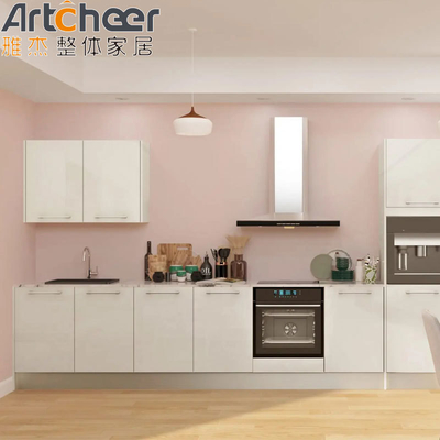 kupować UK Style Solid Wood Door Panel High Gloss Lacquer Finish I Shape Mini szafki kuchni produkcja internetowa