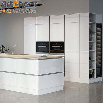 Nowoczesny design kuchni Składnia z lakierem wykończenie i PANEL materiału drewnianego