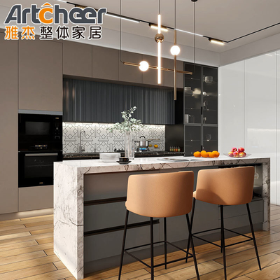 Tradycyjny projekt wodoodporne szafki kuchenne z radius Beveled Edge Countertop