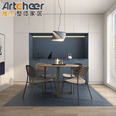 E1/Friendly Material Modern Contemporary White PVC RTA Shaker Kitchen Cabinet Set